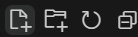 Screenshot of creating a new file in VS Code